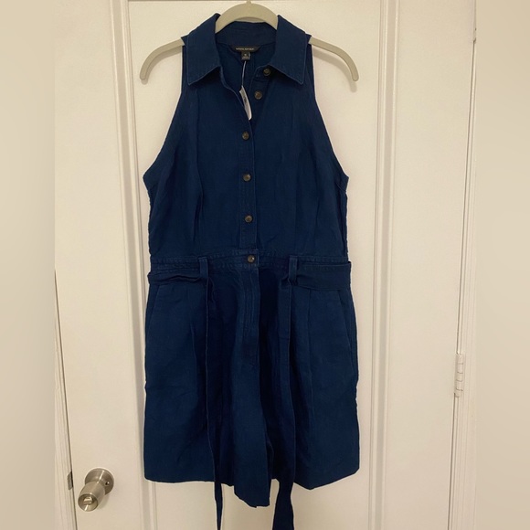 Banana Republic | Blue Romper | NWT - Picture 1 of 7